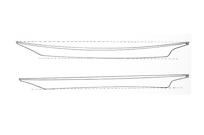 An illustration of the changes in canoe spreading