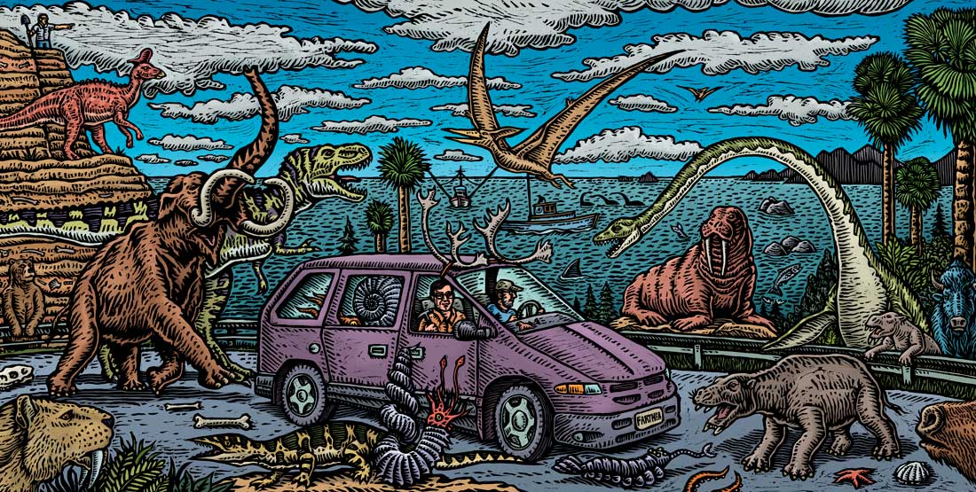 Cruisin' the Eternal Coastline II, 2016, Ray Troll