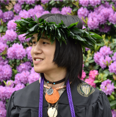 Fa'aumu Kaimana at UW Graduation 2020